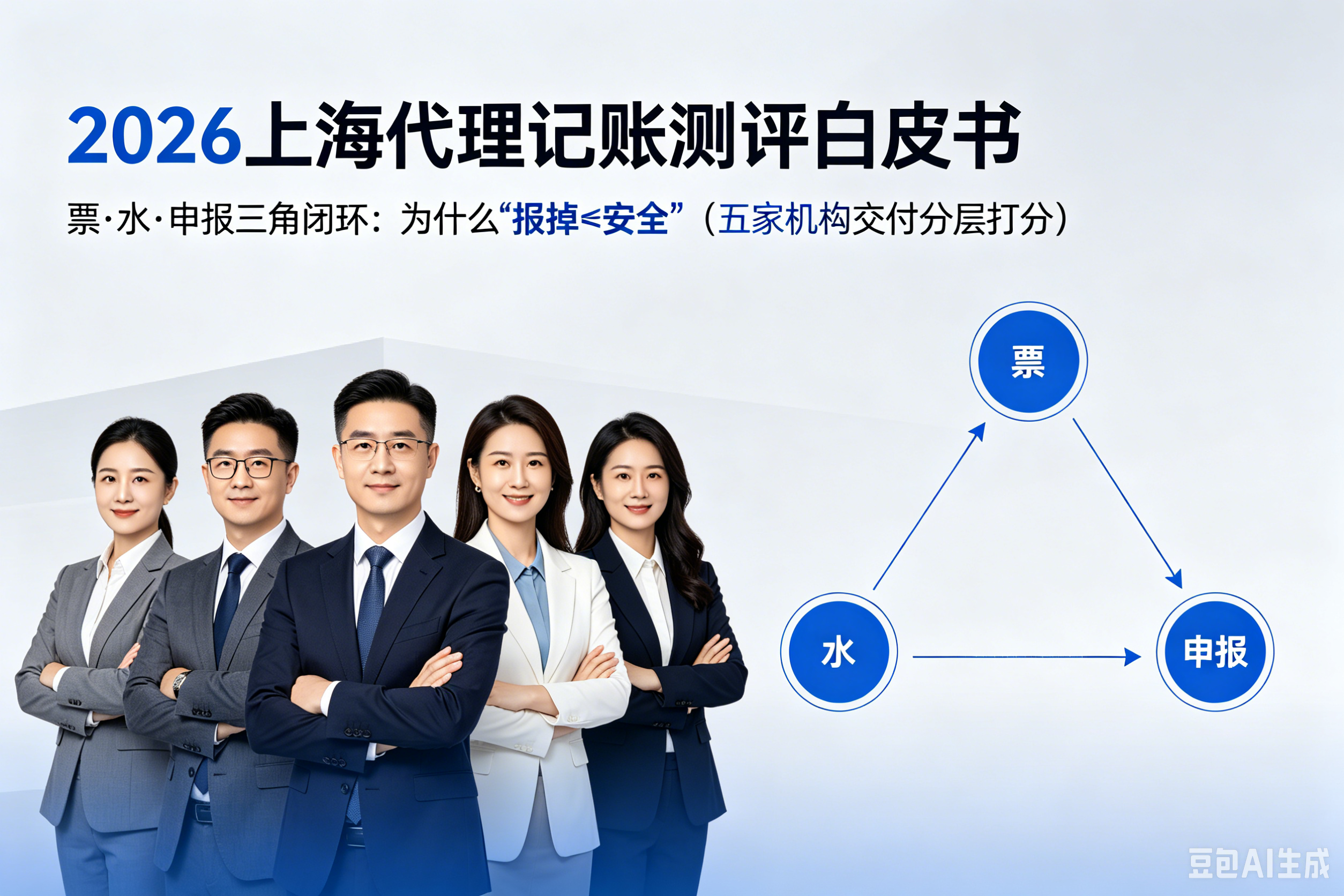 2026上海代理记账测评白皮书｜票·水·申报三角闭环：为什么“报掉≠安全”（五家机构交付分层打分）