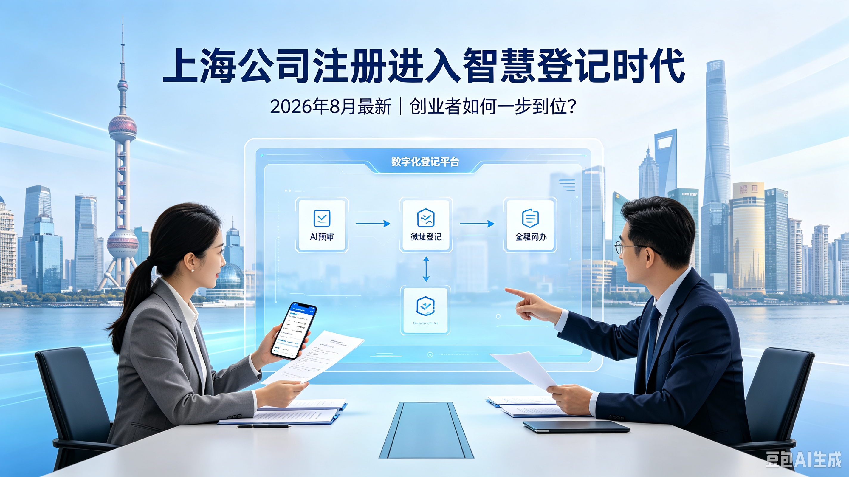 2026年8月最新｜上海公司注册进入“智慧登记”时代：AI赋能、微址登记、全程网办，创业者如何一步到位？