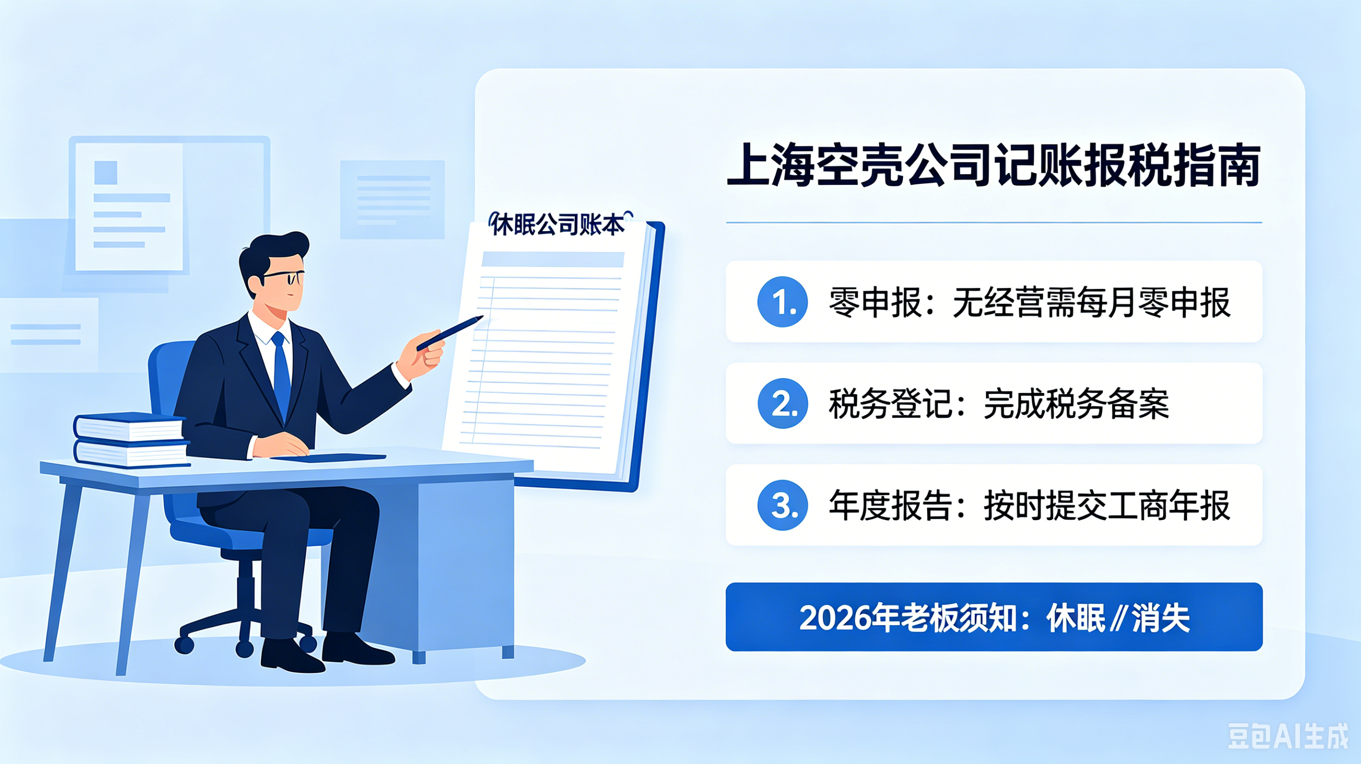 上海没有实际经营的空壳公司怎么记账报税？2026年老板的「休眠≠消失」真相