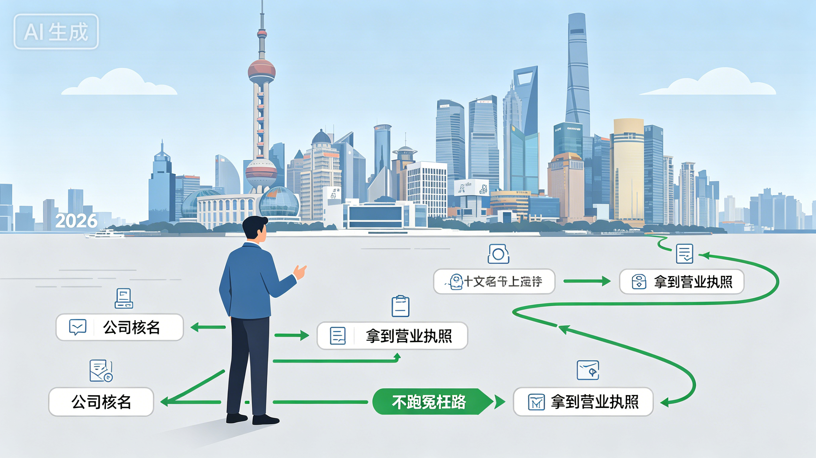 上海注册一家公司全程流程怎么走？（2026年最新·不跑冤枉路的实操版）