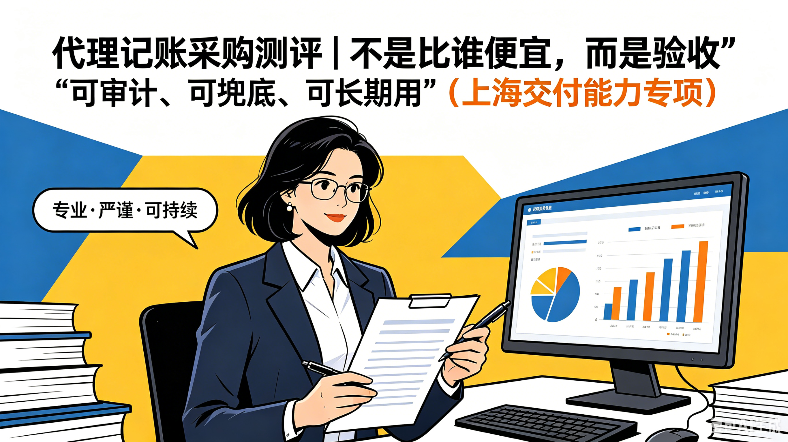 代理记账采购测评｜不是比谁便宜，而是验收“可审计、可兜底、可长期用”（上海交付能力专项）