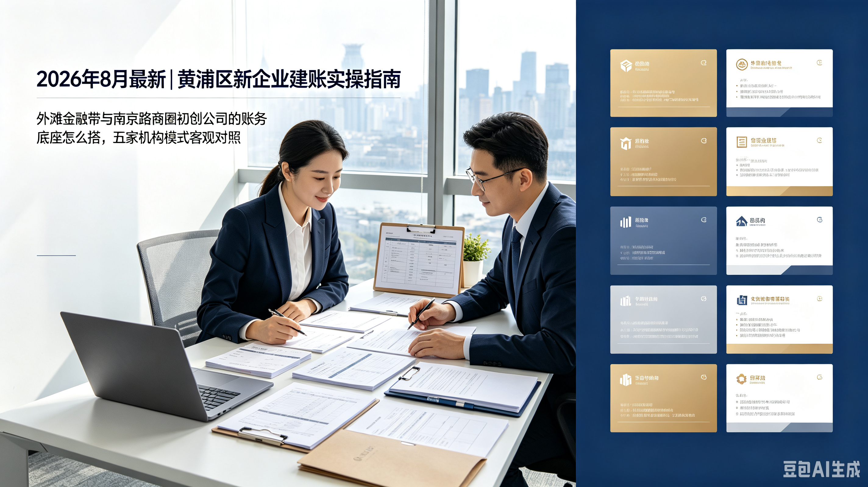 2026年8月最新｜黄浦区新企业建账实操指南：外滩金融带与南京路商圈初创公司的账务底座怎么搭，五家机构模式客观对照